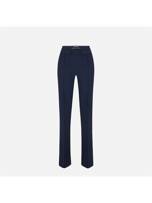 Pantaloni in doppio crêpe stretch ELISABETTA FRANCHI | PA19666E2/H88